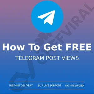 how to get free telegram post views