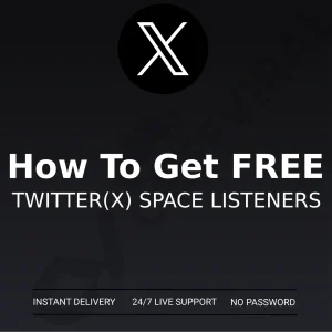 how to get free twitter space listeners